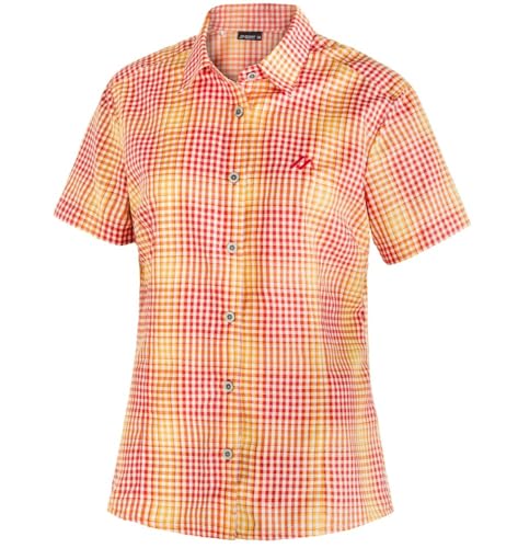 RENNER XXL Maier Sports K2 Kurze Damen Outdoor Trekking Funktionsbluse Farbe Koralle, Größe 48 von RENNER XXL