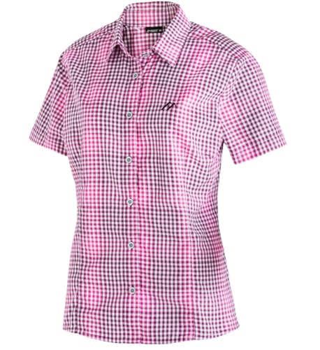 RENNER XXL Maier Sports K2 Kurze Damen Outdoor Trekking Funktionsbluse Farbe Violet, Größe 48 von RENNER XXL