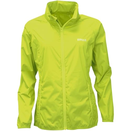 Pro-X Pack It Lady - leichte dünne Regenjacke Damen Farbe Gelb, Größe 56 von RENNER XXL