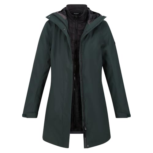 Regatta Denbury 3 in 1 Doppeljacke Funktions-Parka Damen Farbe Grün, Größe 48 von RENNER XXL
