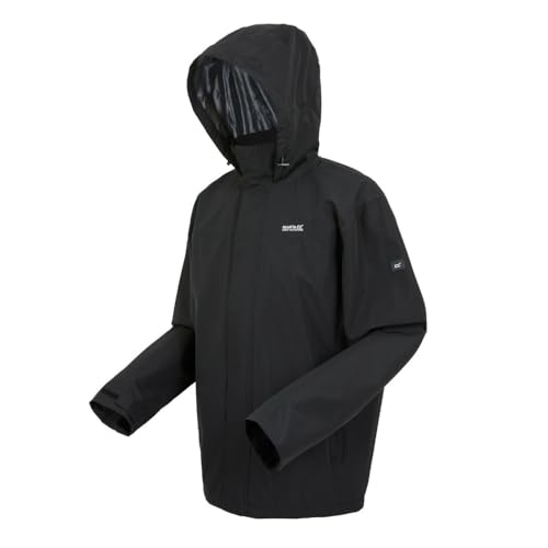 Regatta Matts Regenjacke Herren Übergrößen Farbe Schwarz, Größe 4XL Regatta Matts Regenjacke Herren Übergrößen Farbe Schwarz, Größe 4XL von RENNER XXL