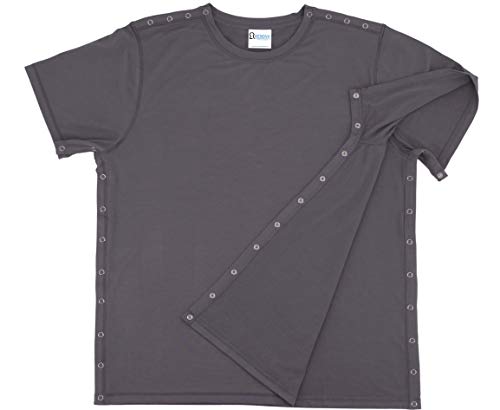 Hemd nach der Schulter – Herren – Damen – Unisex-Größen, GRAU, Mittel von RENOVA MEDICAL WEAR