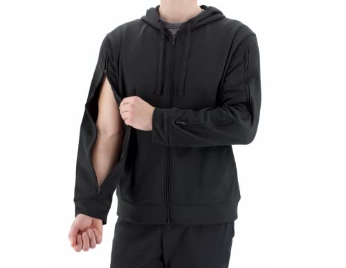 RENOVA MEDICAL WEAR Dialysis Access Sweatshirt – Herren – Damen – Unisex-Größe, Schwarz, XX-Large von RENOVA MEDICAL WEAR