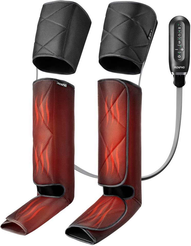 RENPHO Massagegerät Aeria Ulitimate Thermal 2 ALM079H, Beheizte Kompression zur Entspannung von Beinen und Waden von RENPHO
