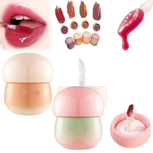 Blurring Pudding Pot Lip,Free Blurring Pudding Pot Lip,Pudding Glow Lip Balm,Smooth Lip Gloss for Nourished von RENTANAC