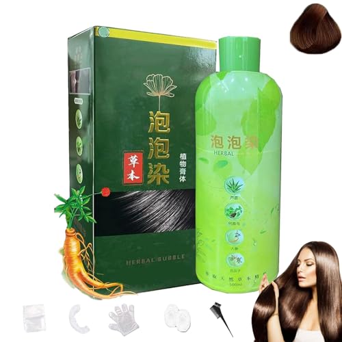 Brimless Shampoo, Shampoo Brimies, Brimnes Shampoo, Plant Bubble Hair Dye Shampoo, Brimless Herbal Shampoo, Natural Herbal Extract For Women Men Color Dye Shampoo von RENTANAC