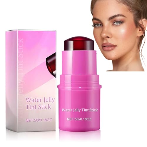 Milk Cooling Water Jelly Tint, 2 In 1 Milk Jelly Blush, Hydrating Cheek Stick Makeup Tool, Milk Jelly Tint Long-Lasting Sheer Lip And Cheek Stain For Women von RENTANAC