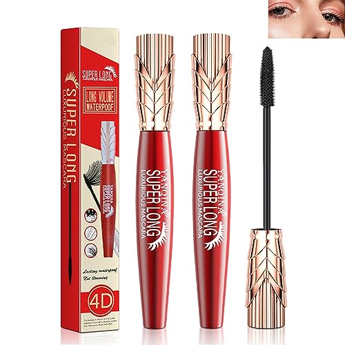 Yanqina Super Long Mascara, 4d Waterproof And Sweat Proof Mascara, Super Long Luxurious Mascara, Stereo Lengthening Mascara,Yanquina Drying And Not Sticky Mascara For Women von RENTANAC