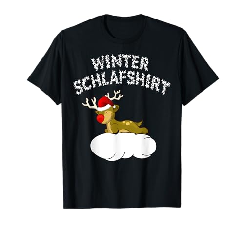 SCHLAFSHIRT PYJAMA SCHLAFANZUG NACHTHEMD KINDER WINTER X-MAS T-Shirt von RENTIER WEIHNACHTS GESCHENKE KINDER JUNGEN MÄDCHEN