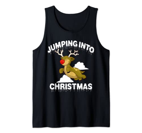 RENTIER RUDOPLH WEIHNACHTS JUMPING FITNESS DAMEN HERREN KIDS Tank Top von RENTIER RUDOPLH CHRISTMAS WEIHNACHTS GESCHENKE