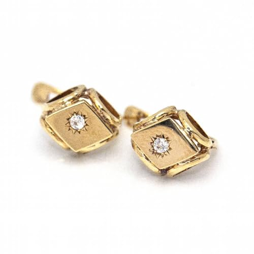 Original VINTAGE Ohrringe in Gelbgold, zweite Hand, D361036JC Original VINTAGE Ohrringe in Gelbgold, zweite Hand, D361036JC von RENUEVO