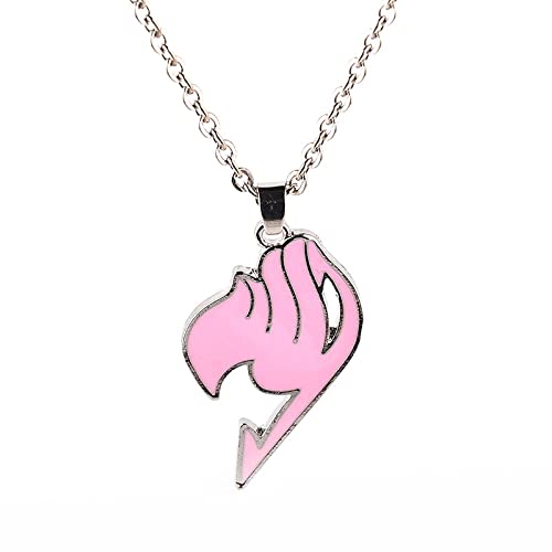 REOZIGN Halskette mit Anhänger Fairy Tail japanischer Animation, Cosplay-Geschenk für Männer und Frauen, Schmuck, Zubehör, Fairy Tail Zubehör, One Size, Legierter Stahl, Kein Edelstein Nein von REOZIGN