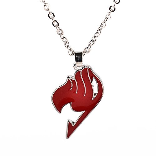 REOZIGN Halskette mit Anhänger Fairy Tail japanischer Animation, Cosplay-Geschenk für Männer und Frauen, Schmuck, Zubehör, Fairy Tail Zubehör, One Size, Legierter Stahl, Kein Edelstein Nein von REOZIGN