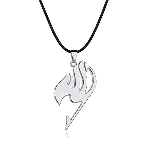 REOZIGN Halskette mit Anhänger Fairy Tail japanischer Animation, Cosplay-Geschenk für Männer und Frauen, Schmuck, Zubehör, Fairy Tail Zubehör, One Size, Legierter Stahl, Kein Edelstein Nein von REOZIGN