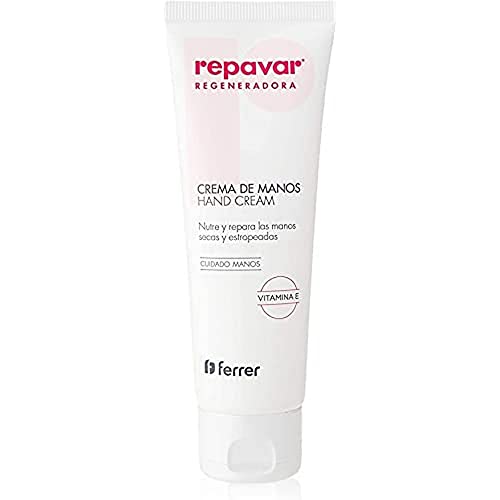 Repavar - Handcreme mit Hagebutte, Hyaluronsäure und Kollagen - Angereichert mit Vitamin E und Glycerin - Pflegt, Spendet Feuchtigkeit und Regeneriert Trockene und Rissige Hände - 75 ml von REPAVAR