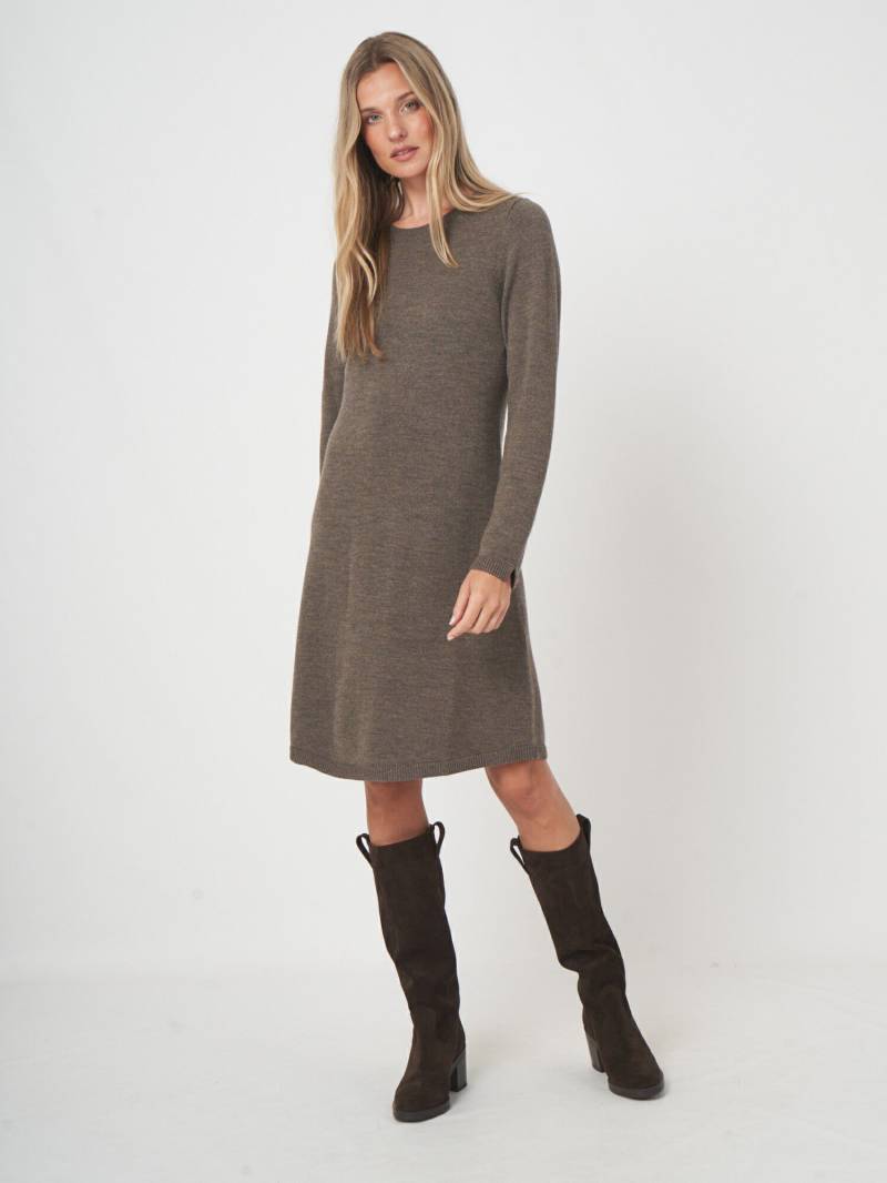 A-Linien-Kleid aus extrafeiner Merinowolle von REPEAT cashmere