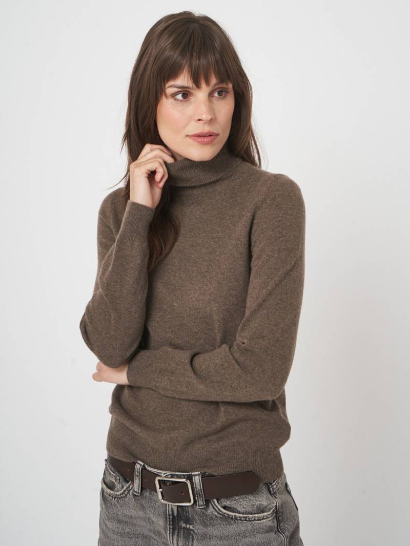 Basic-Rollkragenpullover aus Bio-Kaschmir von REPEAT cashmere