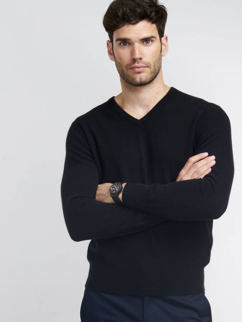Basic V-Pullover aus Kaschmir von REPEAT cashmere