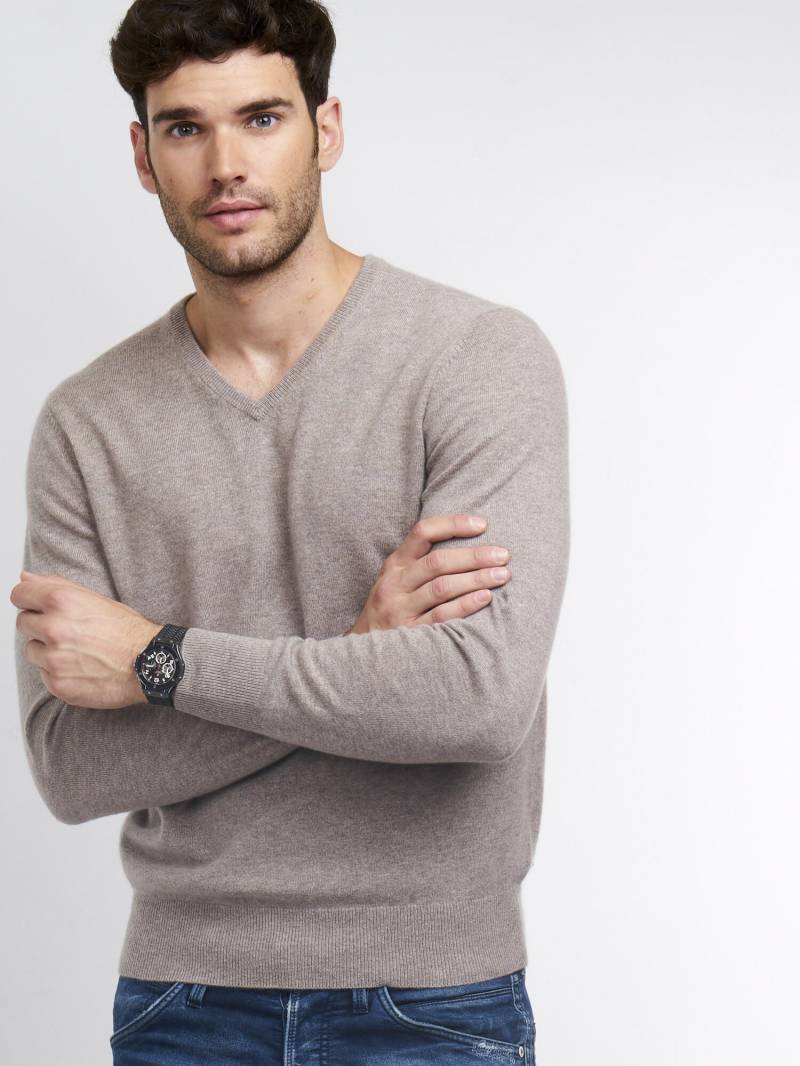 Basic V-Pullover aus Kaschmir von REPEAT cashmere