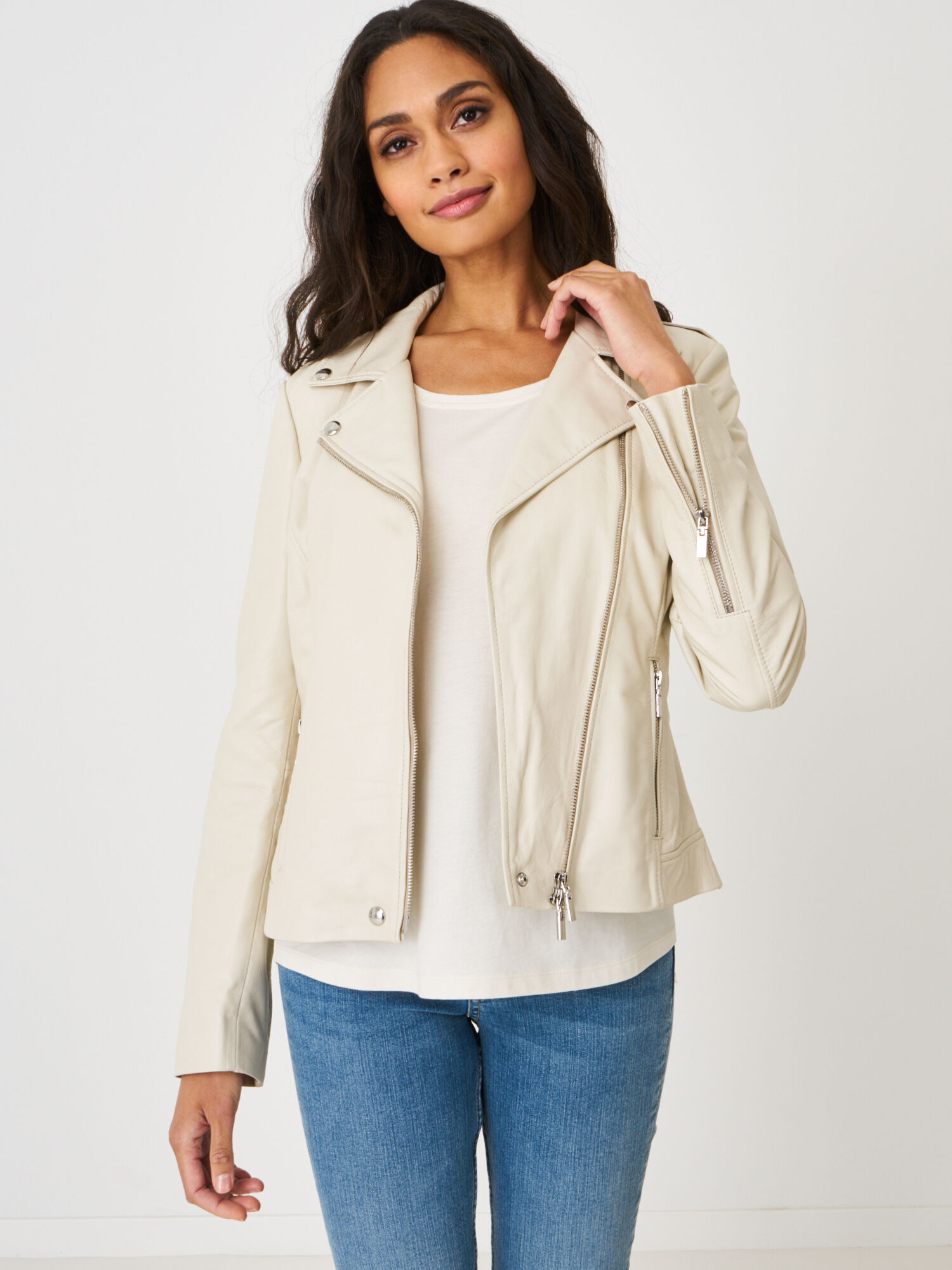 Bikerjacke aus Leder von REPEAT cashmere