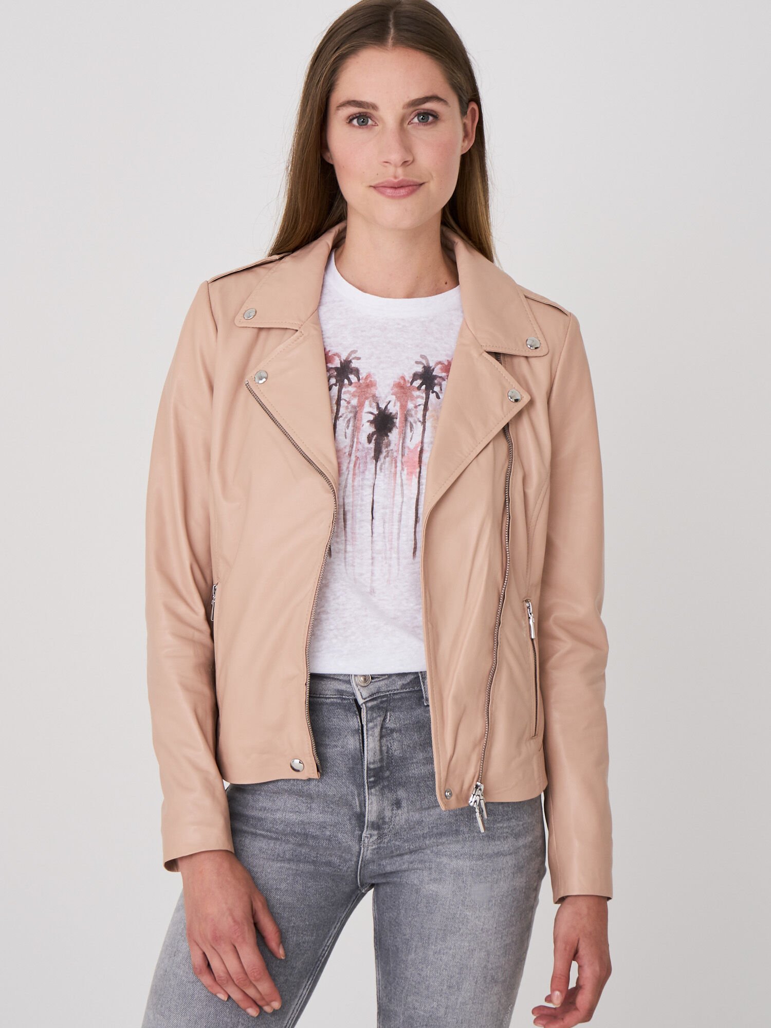 Bikerjacke aus Leder von REPEAT cashmere
