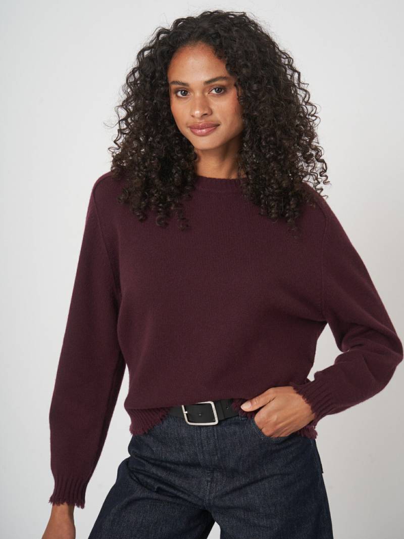 Bio-Kaschmir-Pullover mit Rundhalsausschnitt von REPEAT cashmere