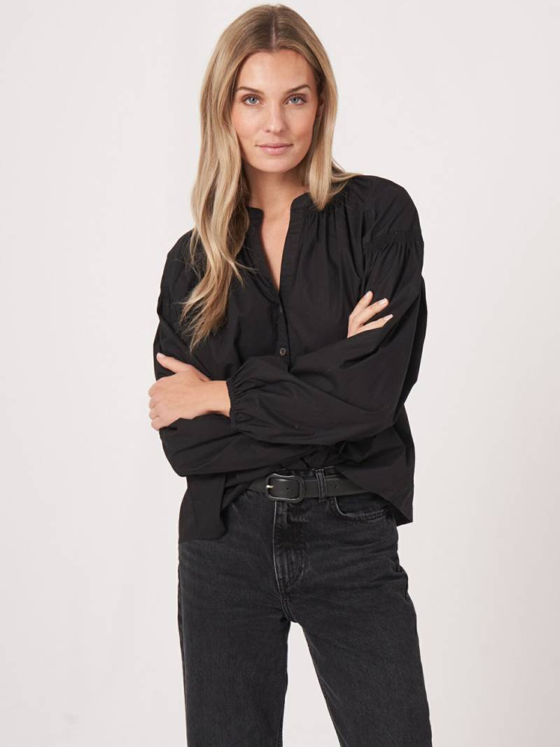 Bluse mit gerafften Details von REPEAT cashmere