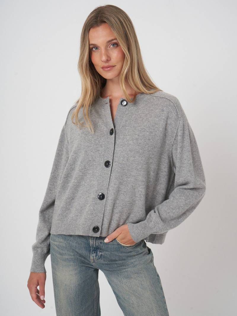 Boxy-Cardigan aus Bio-Kaschmir von REPEAT cashmere