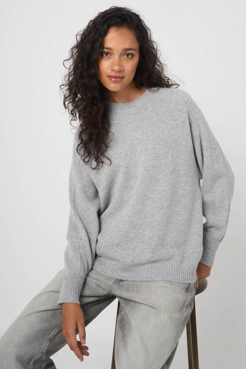 Casual Bio-Kaschmirpullover mit Rundhalsausschnitt - Gocashmere von REPEAT cashmere