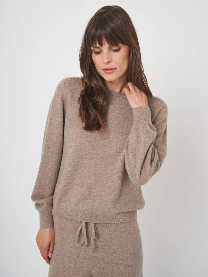 Cropped Kaschmirpullover mit Rundhalsausschnitt von REPEAT cashmere