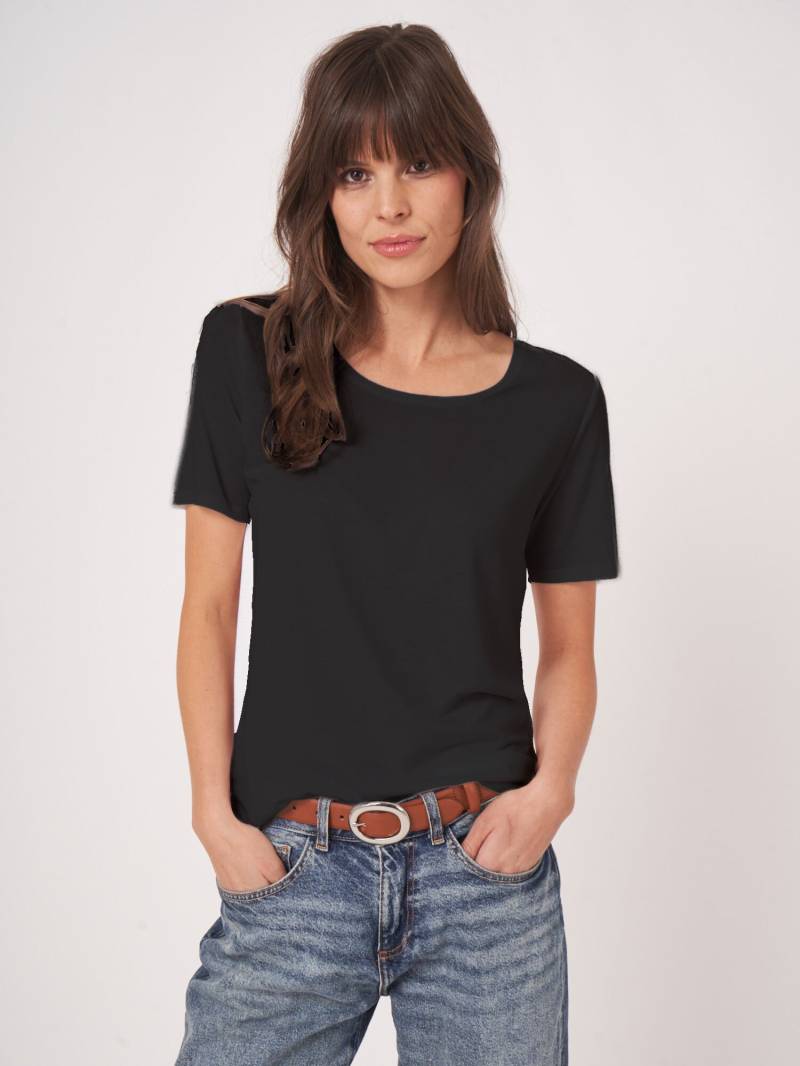 Damen-T-Shirt Basic von REPEAT cashmere