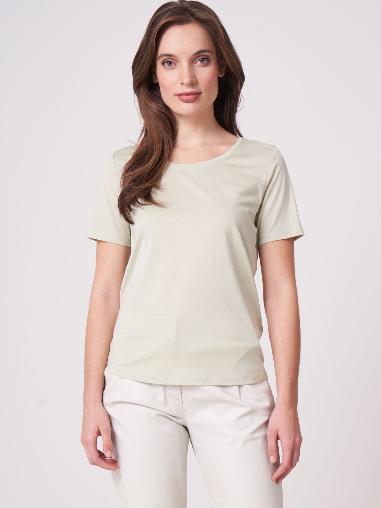 Damen-T-Shirt Basic von REPEAT cashmere