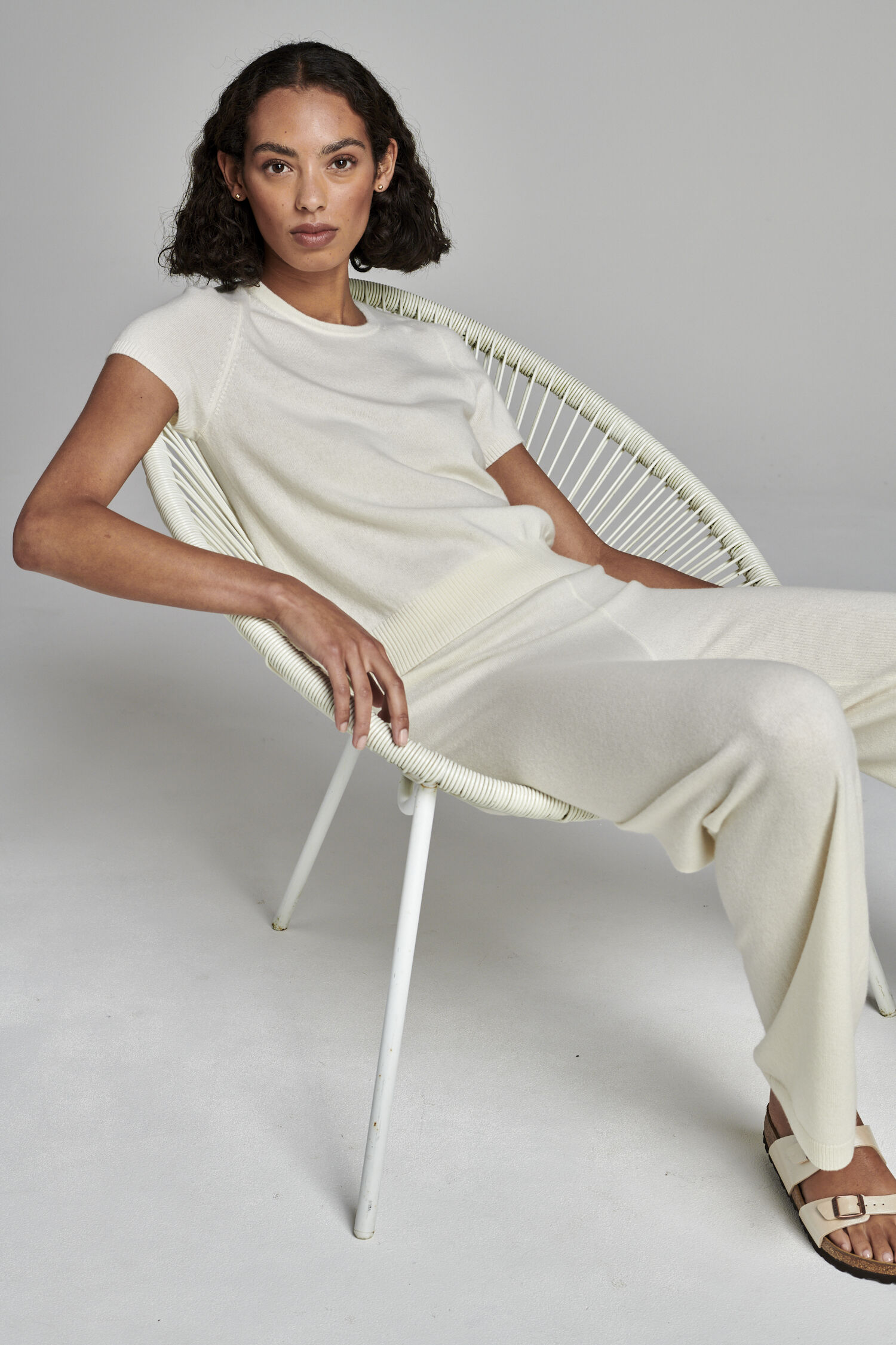 Feinstrick-T-Shirt aus Bio-Kaschmir von REPEAT cashmere