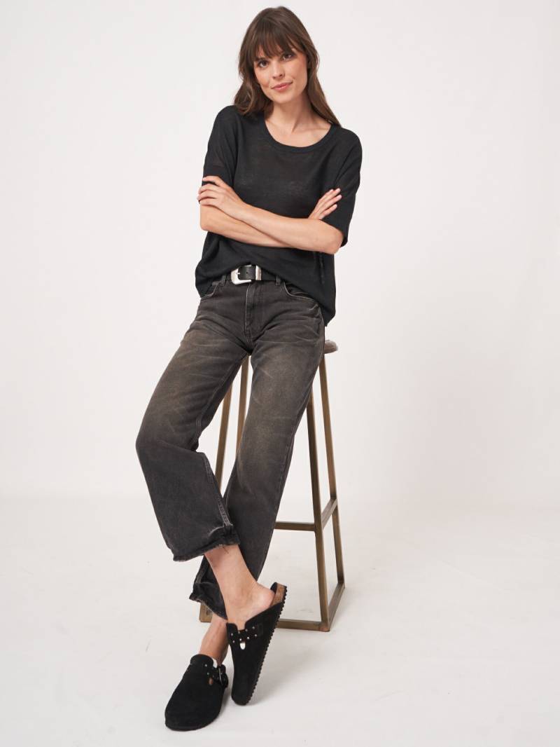 Feinstrickpullover aus reiner Leinen von REPEAT cashmere