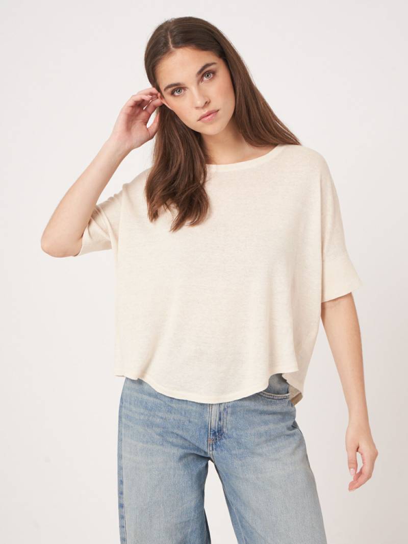 Feinstrickpullover aus reiner Leinen von REPEAT cashmere