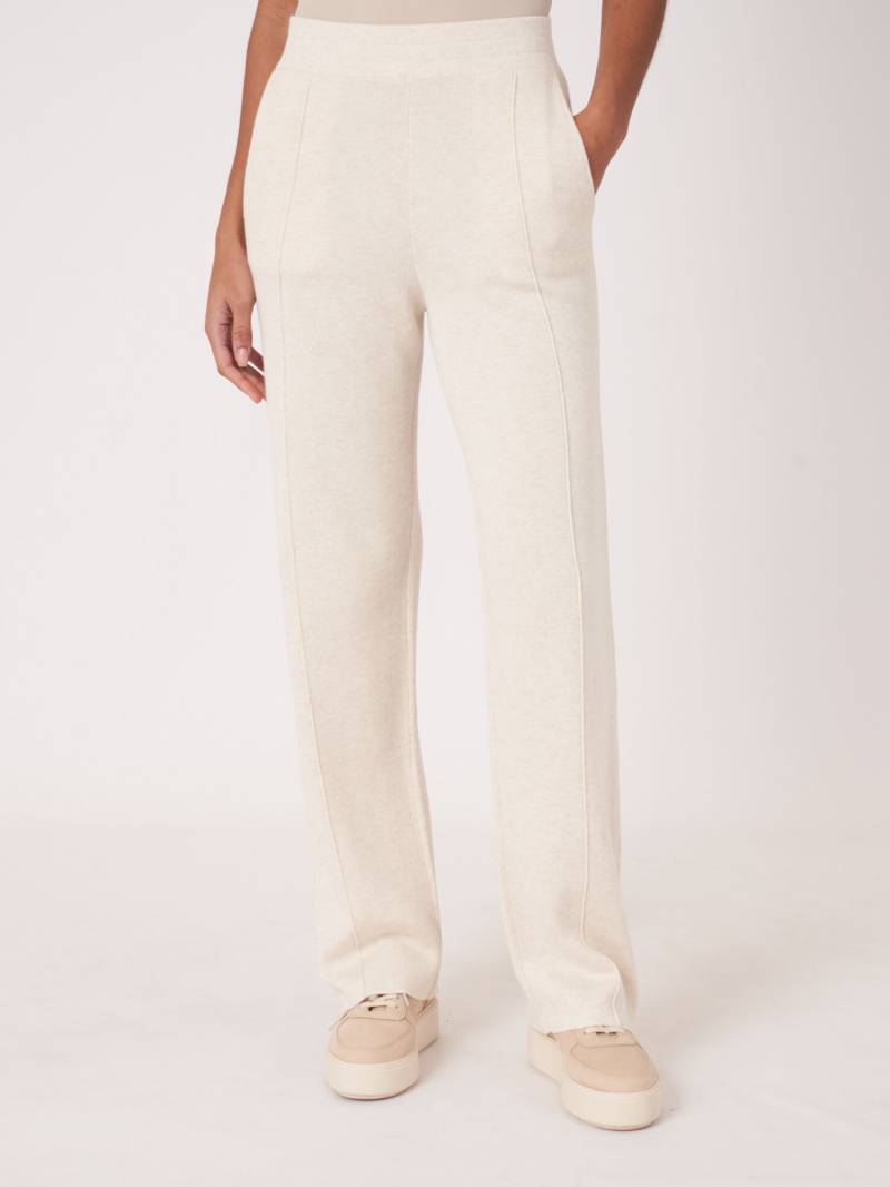 Gestrickte Loungehose aus Baumwollmischung von REPEAT cashmere