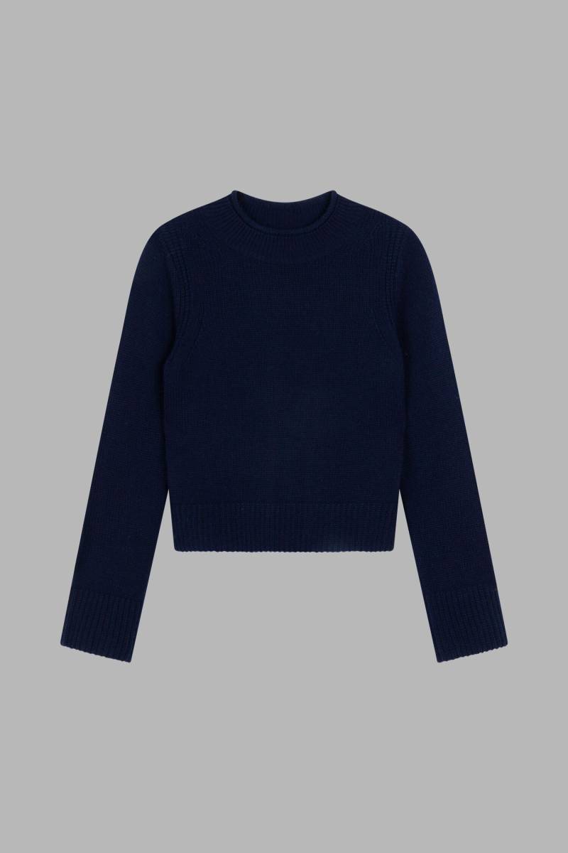 Grobstrickpullover mit hohem Kragen von REPEAT cashmere