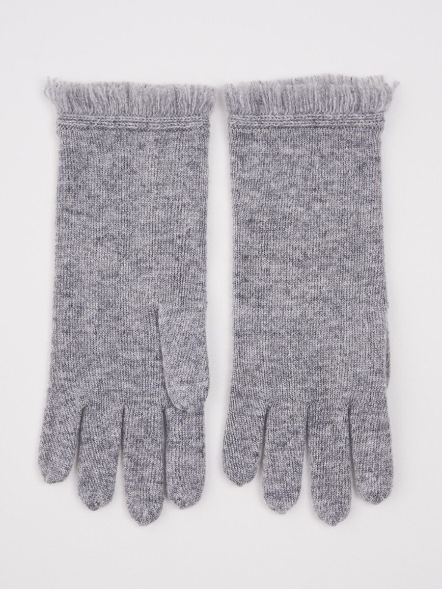 Handschuhe mit Fransen aus Bio-Kaschmir von REPEAT cashmere