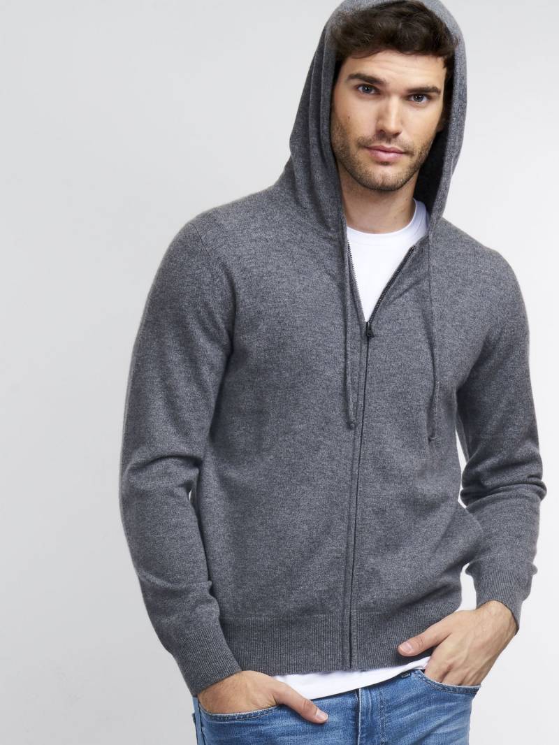 Hoodie mit Reißverschluss aus Kaschmir von REPEAT cashmere