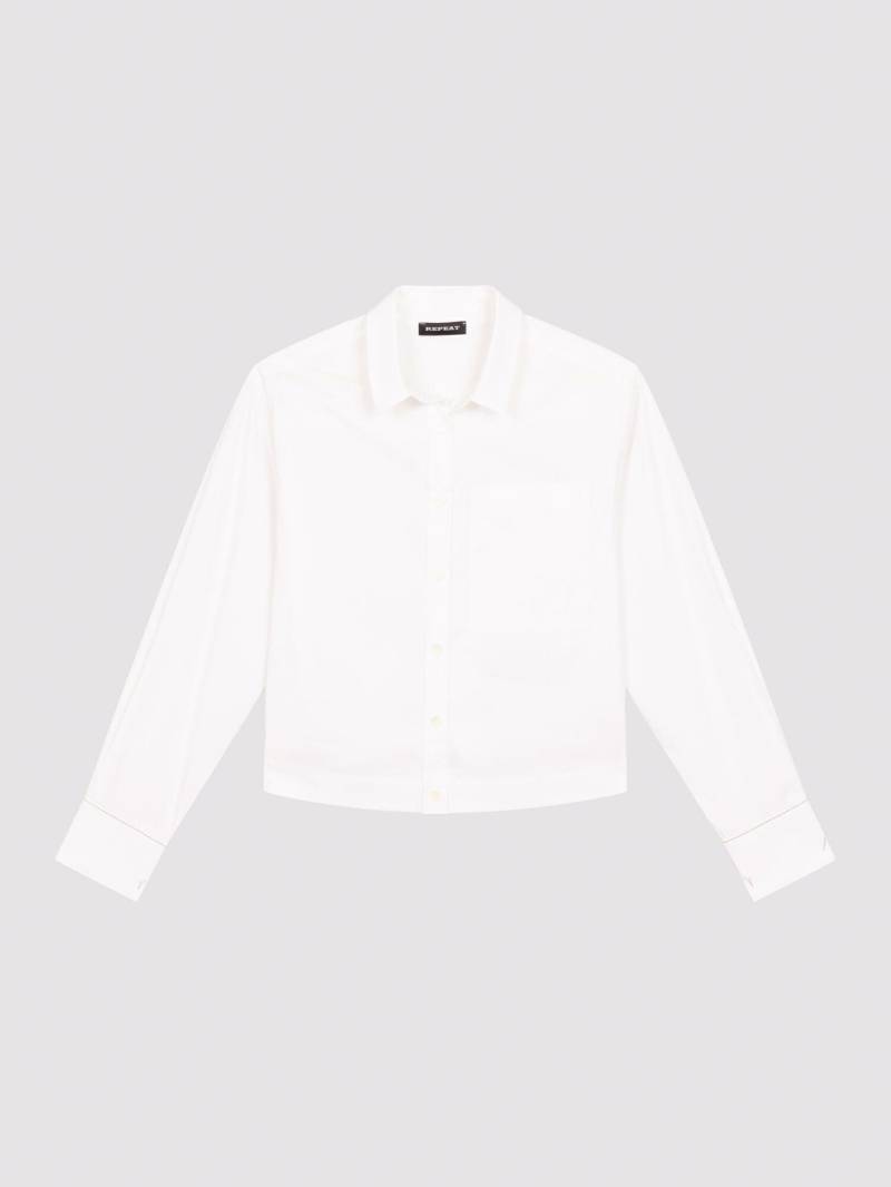 Klassische Bluse aus Baumwollpopeline von REPEAT cashmere