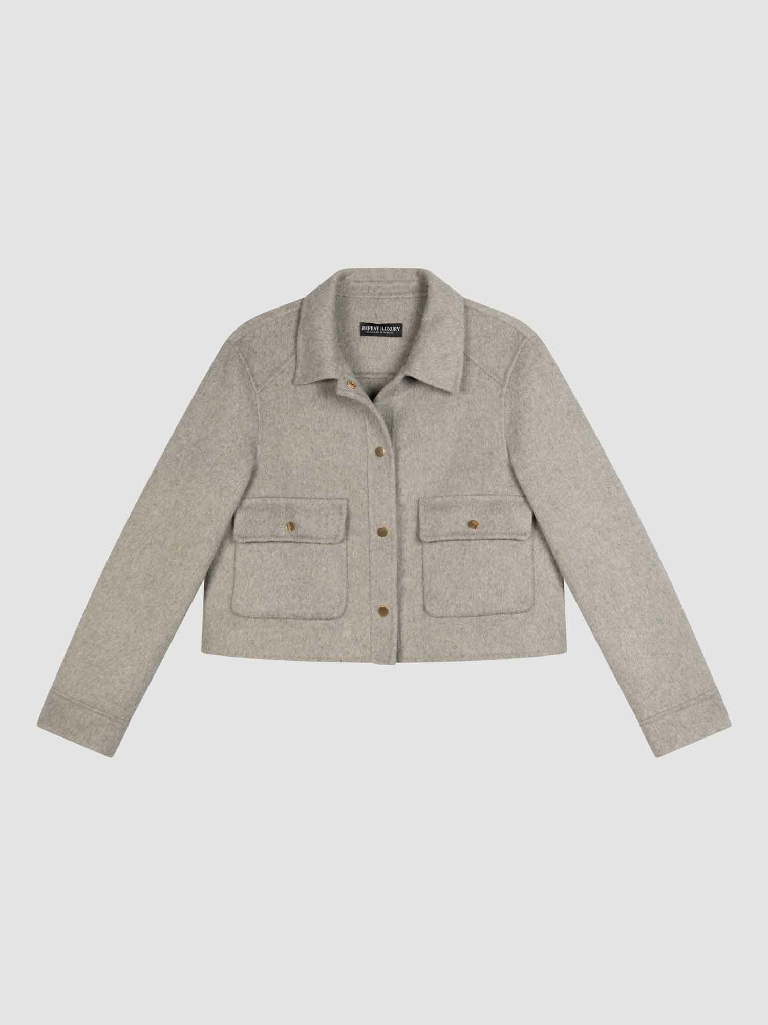 Kurzer Mantel aus Wollmischgewebe von REPEAT cashmere