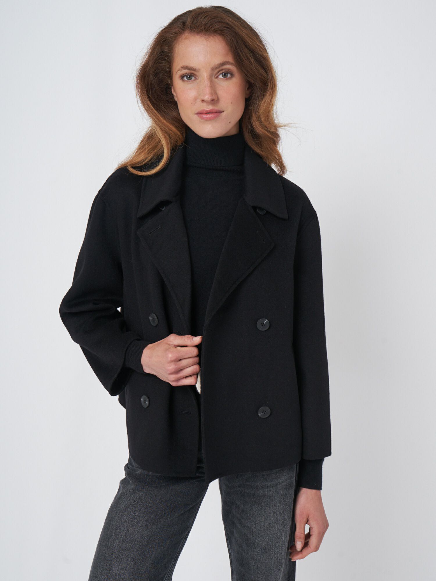 Kurzer Trenchcoat aus Wollmischung von REPEAT cashmere