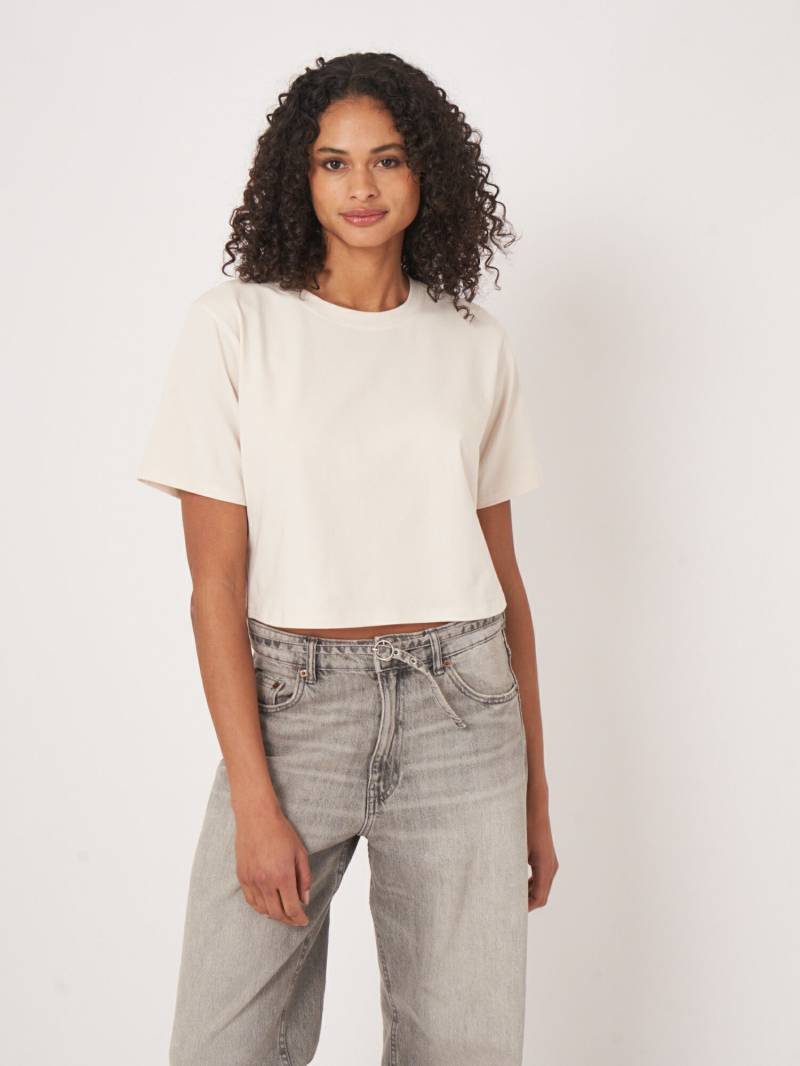 Lässig geschnittenes Boxy-T-Shirt von REPEAT cashmere