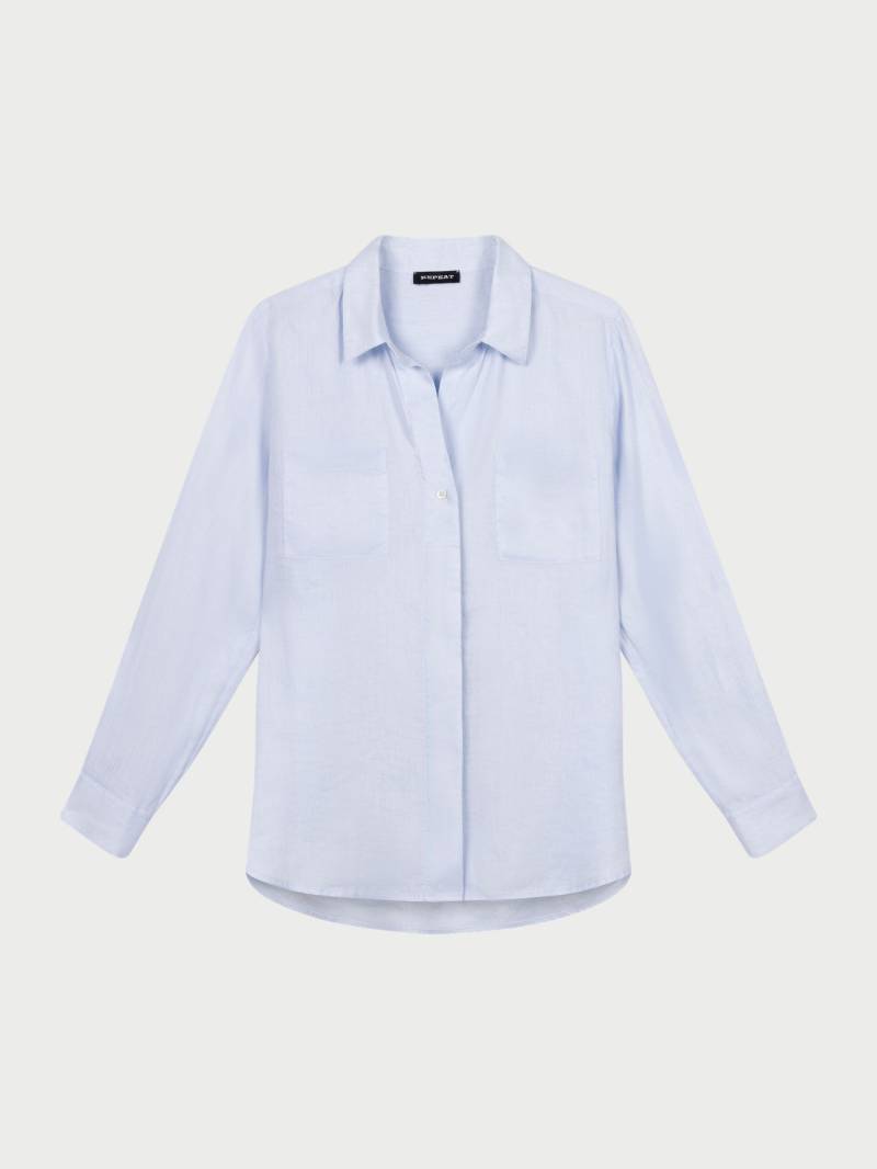 Leinenbluse mit Brusttaschen von REPEAT cashmere