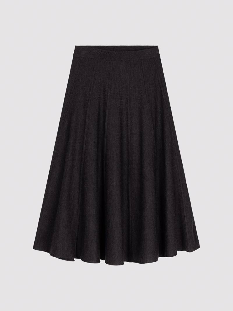 Midirock aus Merinowolle mit weitem Schnitt von REPEAT cashmere