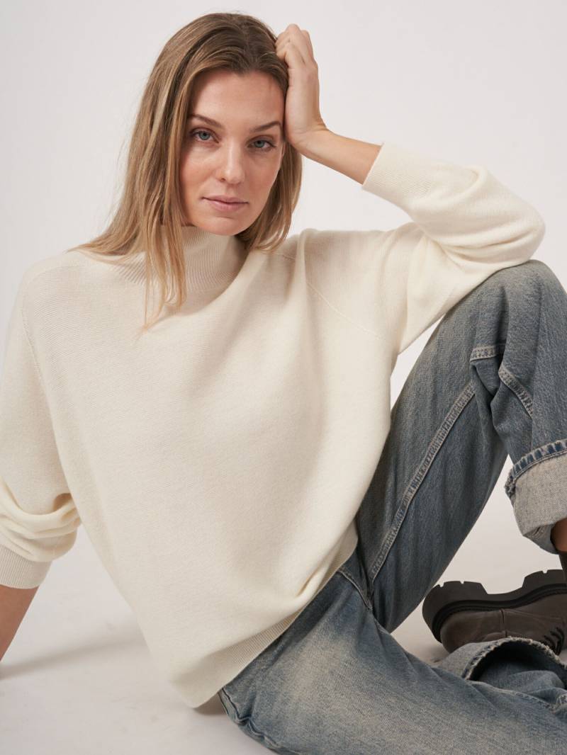 Nahtloser Stehkragenpullover aus Kaschmir-Mischung von REPEAT cashmere