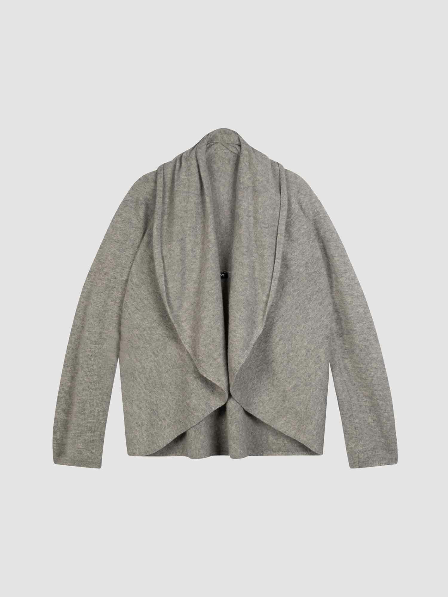 Offene Strickjacke mit Schalkragen aus Bio-Kaschmir von REPEAT cashmere