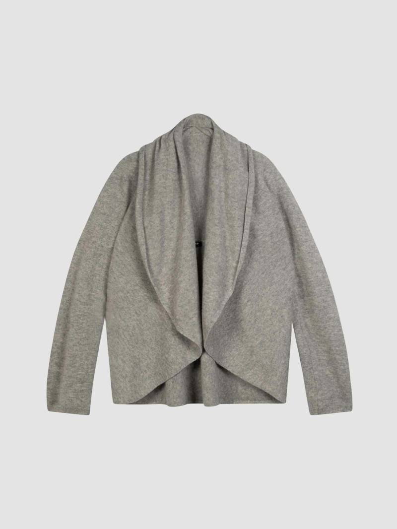 Offene Strickjacke mit Schalkragen aus Bio-Kaschmir von REPEAT cashmere