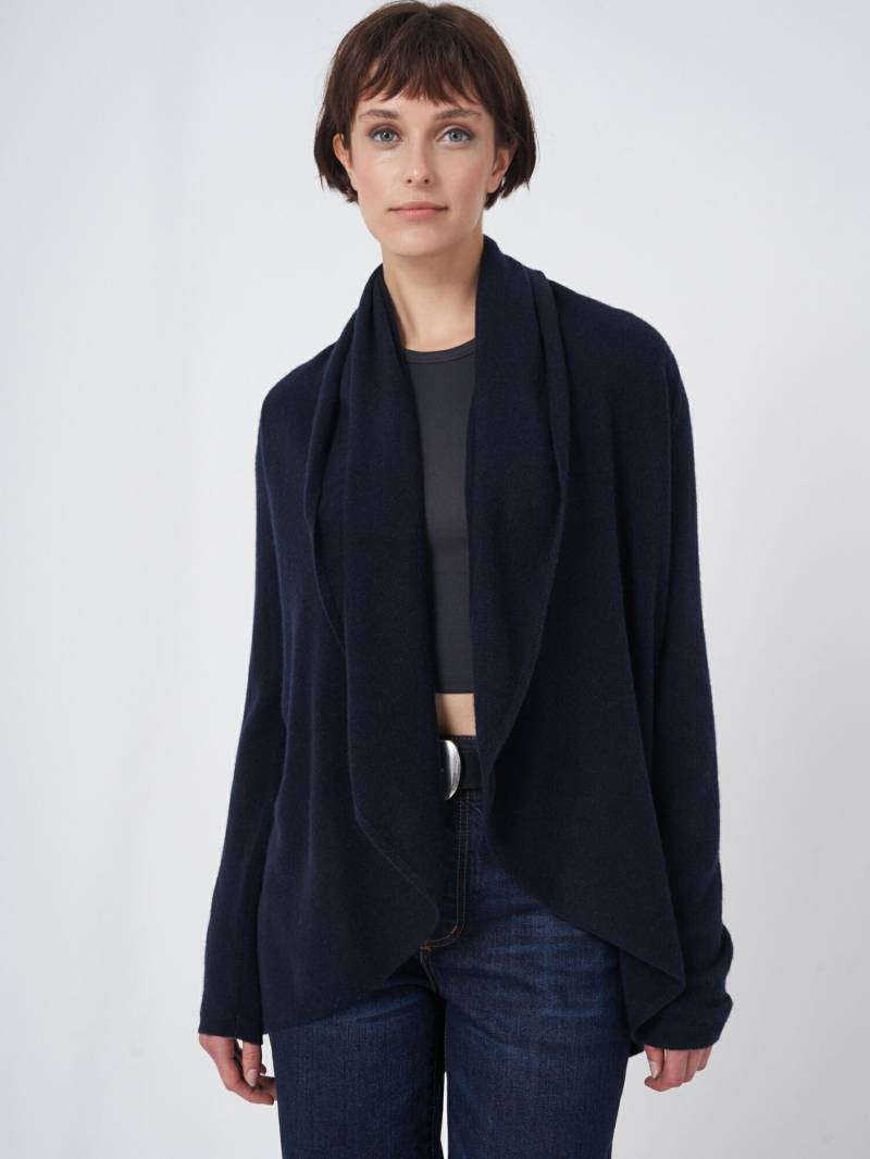 Offene Strickjacke mit Schalkragen aus Bio-Kaschmir von REPEAT cashmere