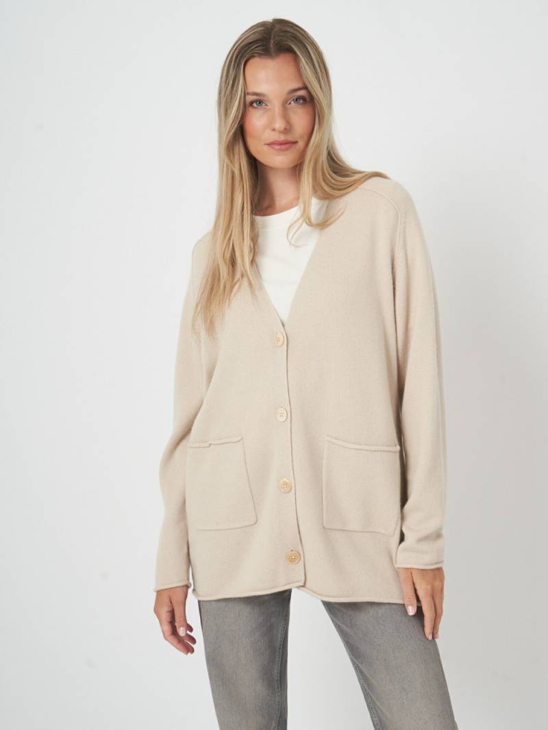Oversized-Cardigan aus Kaschmir-Mix mit Taschen von REPEAT cashmere